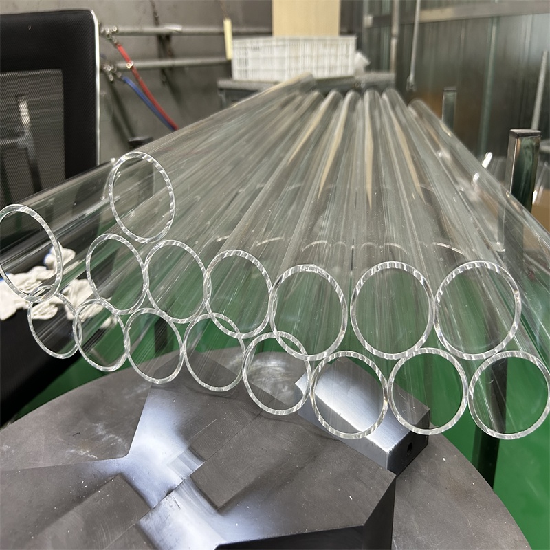 Transparent High Pressure 99.99% Pure Quartz Glass Tube Furnace Boiler Chemical Applications Corrosion Bending Moulding