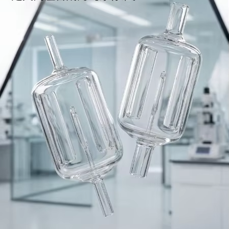 Clear Quartz Glass Fused Silica Tube Polished Laboratory Reagent Container