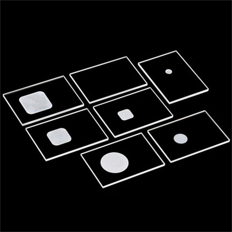 High Temperature Fused Quartz Glass Sheet for XRD Sample Tank Testing Chip Slotted Carrier Cutting Service Custom Sizes 1100C