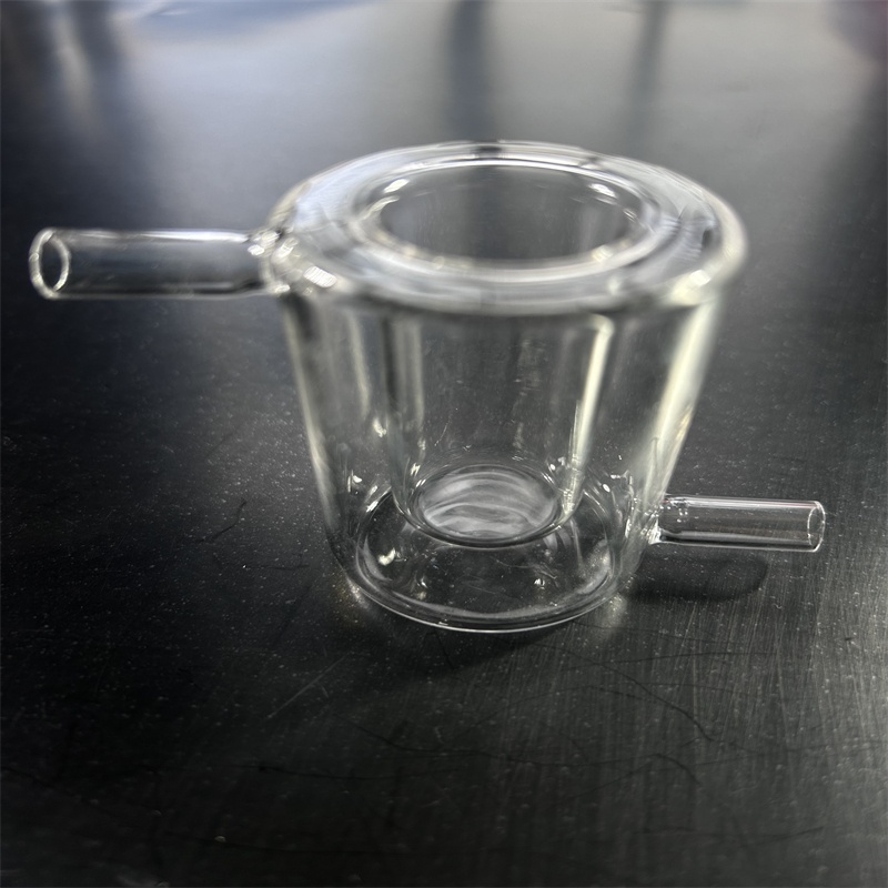Custom 99.99% Pure Ozone Free High Temperature Resistant Quartz Glass Reactor Twin Tube Bending Welding Services for Laboratory