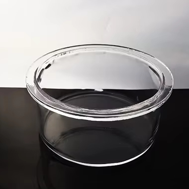 Flanged Twin Tube Ozone Free Bending Welding Fused Quartz