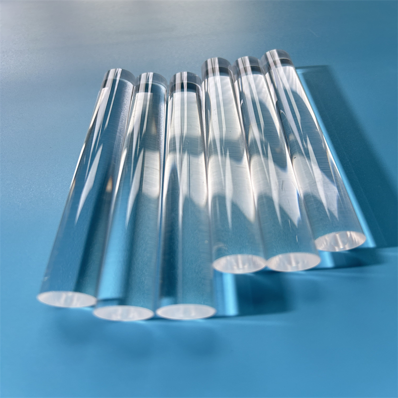 Custom Guitu Quartz GT Model High Purity Optical Quartz Light Guide Cylinder Rod