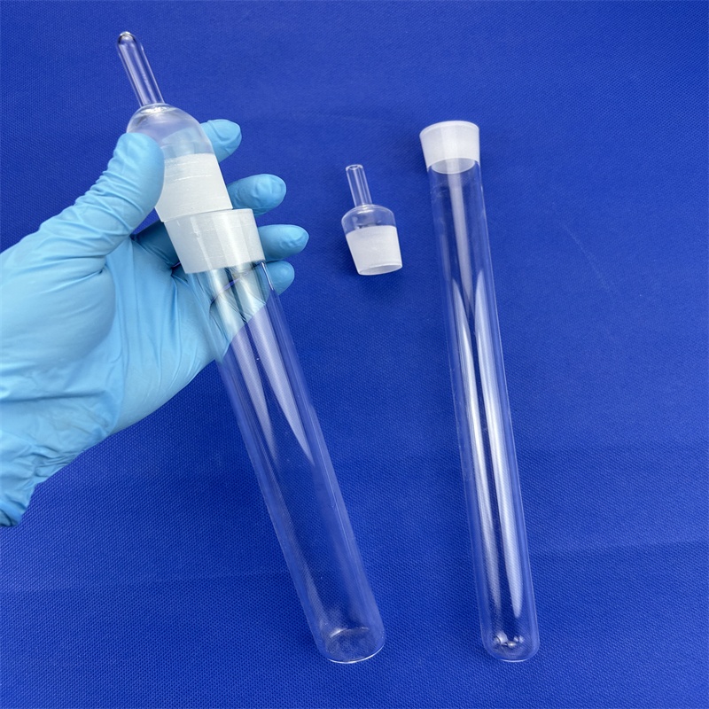 Custom Clear Laboratory High Temperature Twin Tube 99.99% Pure Quartz Glass Tube CVD Furnace Vacuum Bending Welding Services