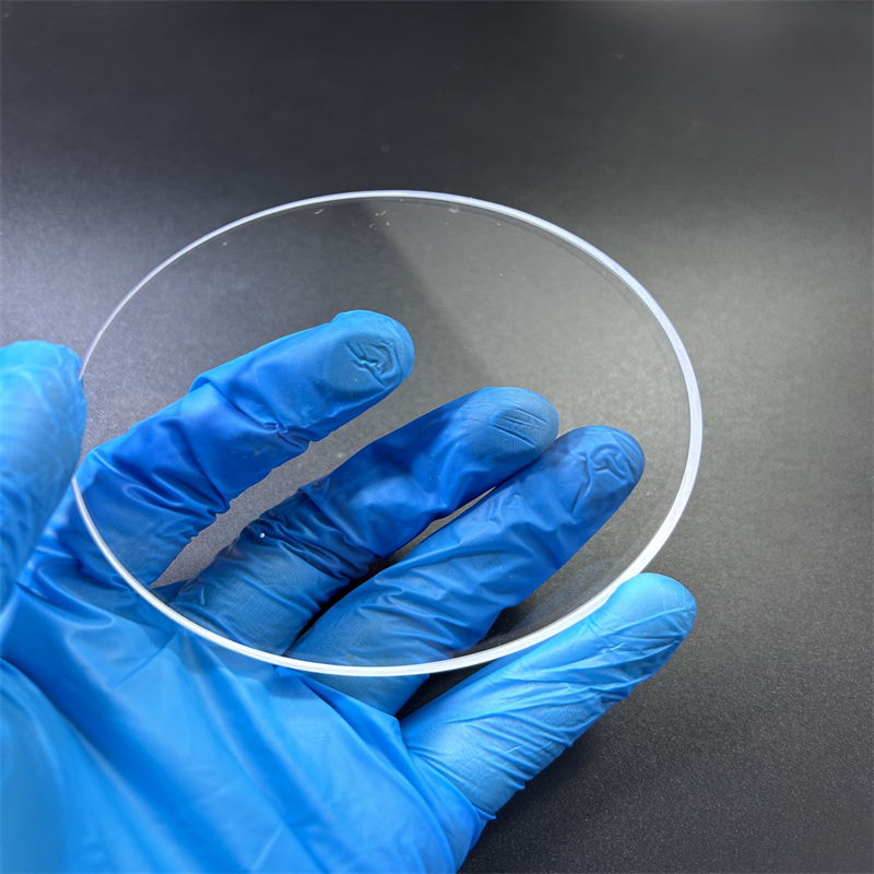China Supplier High Temperature Transparent UV Quartz Glass Plate Polished Fused Quartz Disc Welding Cutting Optics 1100C Work