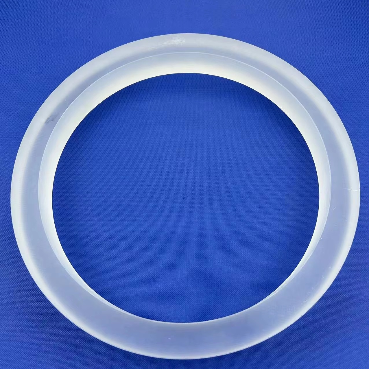 Custom Coated 99.99% Pure Quartz Rings for Semiconductor CVD Optics Applications