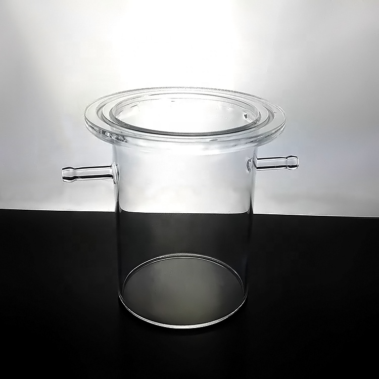 Customized High-purity Quartz Glass Reactor Container Bending Moulding Photocatalytic Degradation Internal Illumination Welding