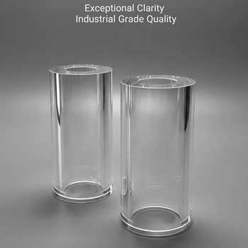 Both Ends Polished High Purity Transparent Quartz Twin Tube