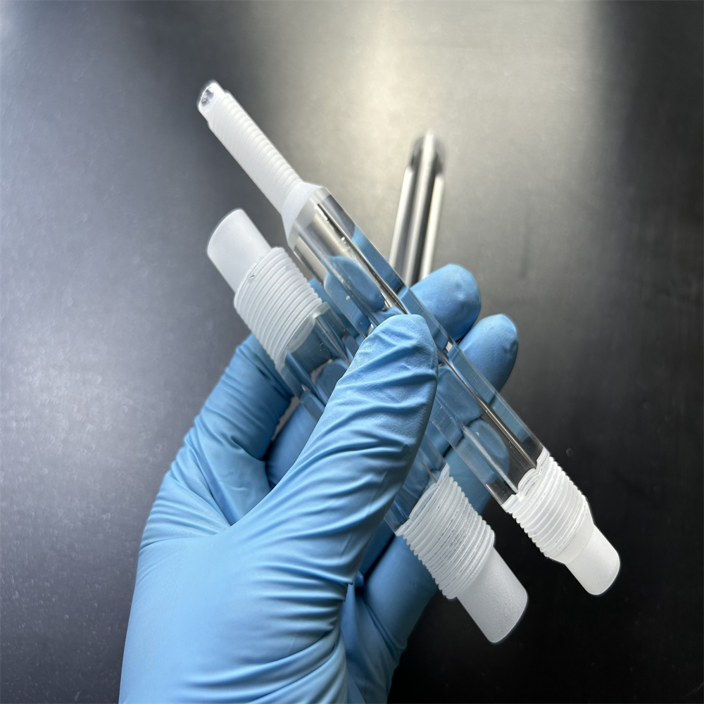 Customized High Purity Threaded Transparent UV Quartz Glass Tube with Bending Welding Cutting Moulding Services High Pressure
